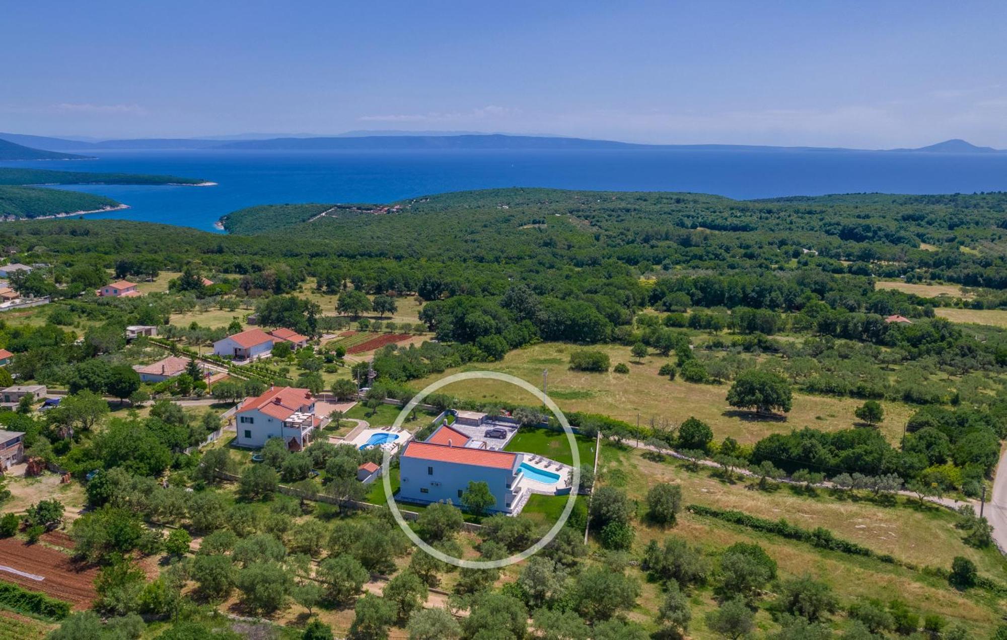 Villa Posidonia Near Pula With Sea View And Surrounded By Olive Trees Krnica Zewnętrze zdjęcie